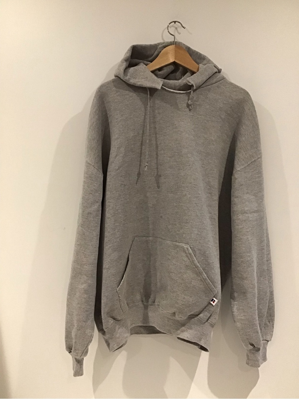 Russell Athletic Grey Hooded Pullover Sweatshirt